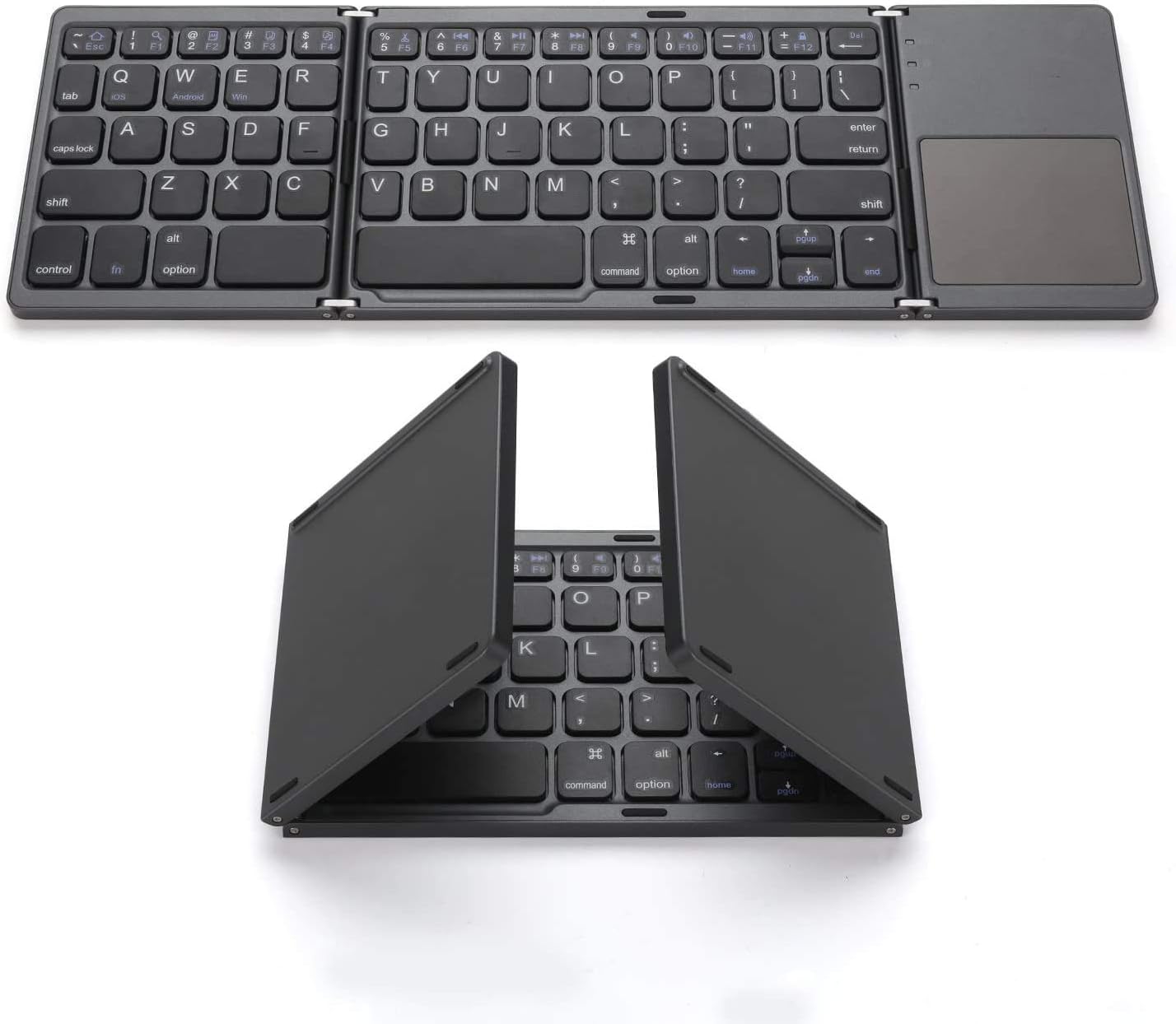 Foldable Wireless Keyboard with Touchpad