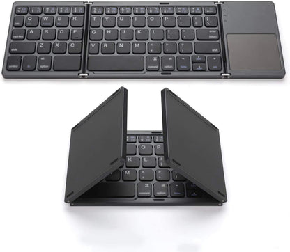 Foldable Wireless Keyboard with Touchpad