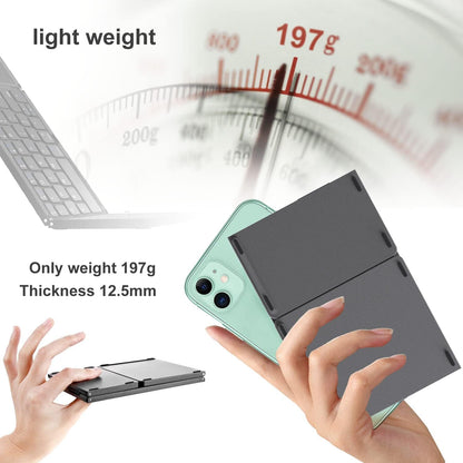 Foldable Wireless Keyboard with Touchpad