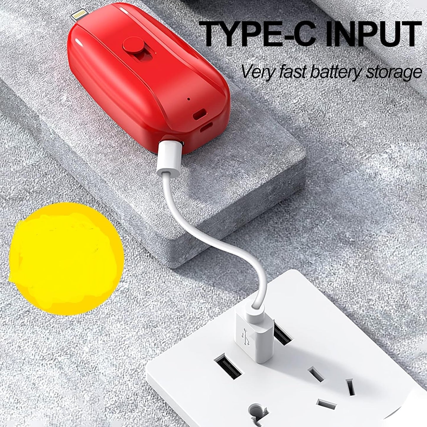 Mini Solar Power Bank Keychain Charger