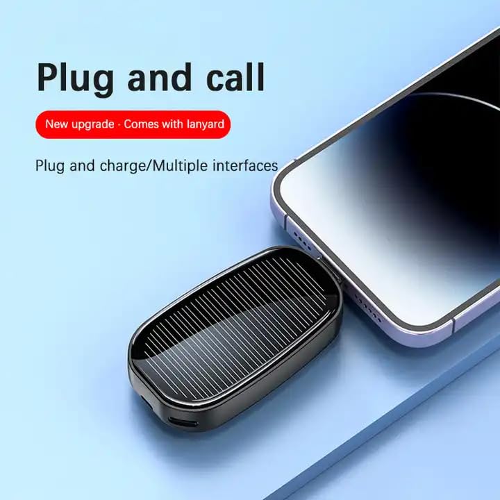 Mini Solar Power Bank Keychain Charger