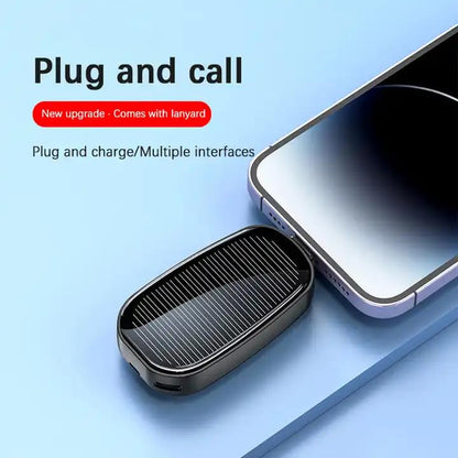 Mini Solar Power Bank Keychain Charger