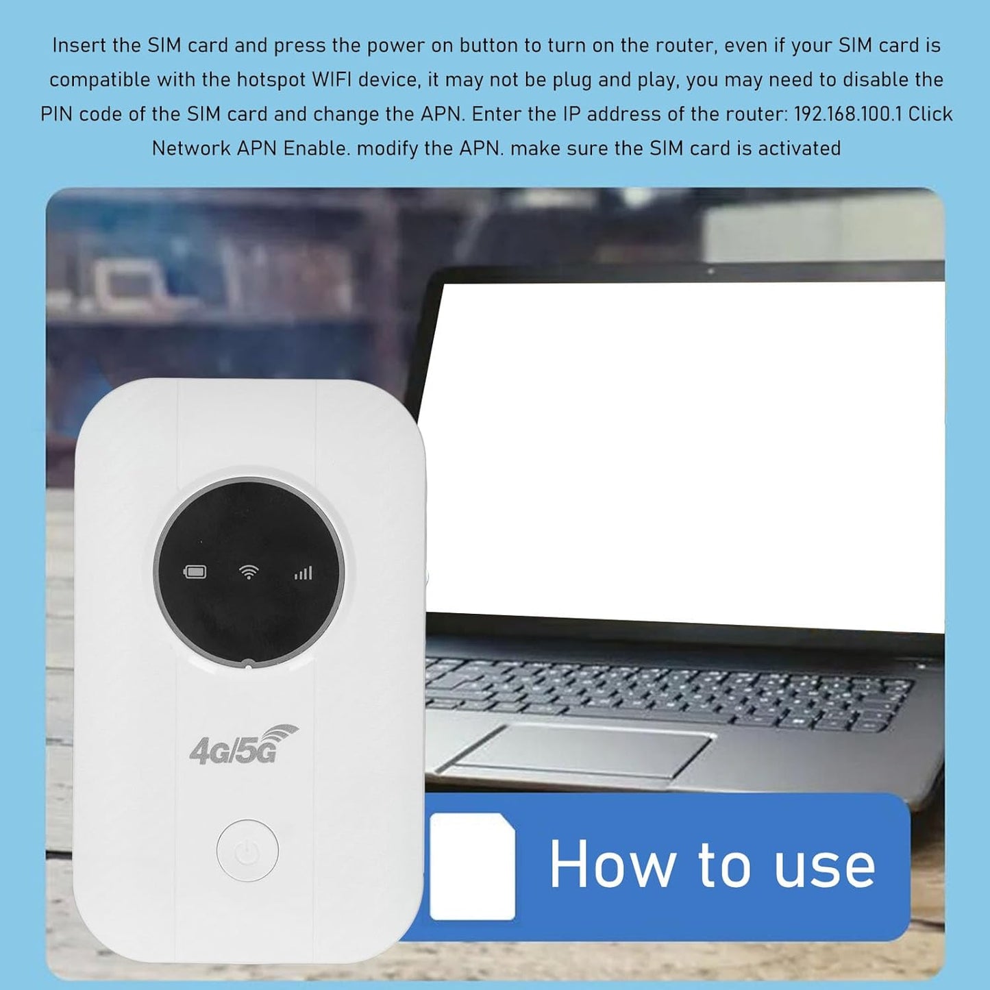 4G/5G LTE Portable WiFi Hotspot Router