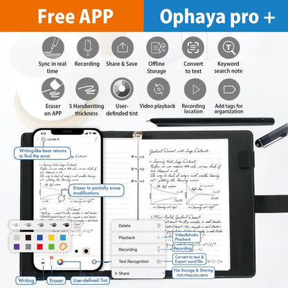 Ophayapen Smart Sync Pen with Digital Notebook