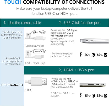 15.6” Portable Touchscreen Monitor (FHD 1080P)