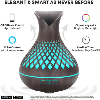 Smart WiFi Essential Oil Diffuser (500ml)